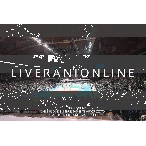 Cucine Lube Civitanova vs Diatec Trentino Volley Finale Del Monte Coppa Italia Pallavolo Unipol Arena di Bologna 29 gennaio 2017 nella foto veduta del palazzetto ©Optimafoto/ AGENZIA ALDO LIVERANI SAS