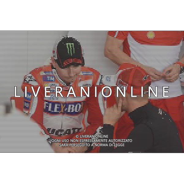 Sepang Malaysia 30.01.2017 MotoGP 2017 pre season test at the Sepang Circuit, Jorge Lorenzo (Ducati Racing Team) Casey Stoner (Ducati Racing Team) photoPSP / Newspix.pl --- Newspix.pl / AGENZIA ALDO LIVERANI SAS - ITALY ONLY EDITORIAL USE ONLY - MotoGP test Sepang Malesia 30 gennaio 2017- Motomondiale - Motociclismo