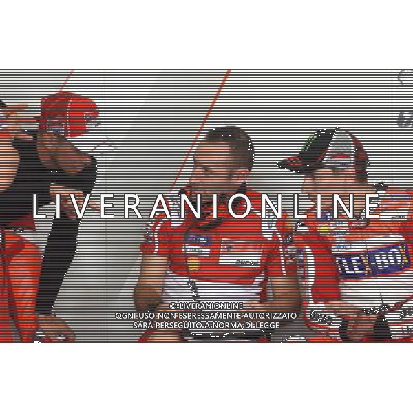 Sepang Malaysia 30.01.2017 MotoGP 2017 pre season test at the Sepang Circuit, Jorge Lorenzo (Ducati Racing Team) Casey Stoner (Ducati Racing Team) photoPSP / Newspix.pl --- Newspix.pl / AGENZIA ALDO LIVERANI SAS - ITALY ONLY EDITORIAL USE ONLY - MotoGP test Sepang Malesia 30 gennaio 2017- Motomondiale - Motociclismo