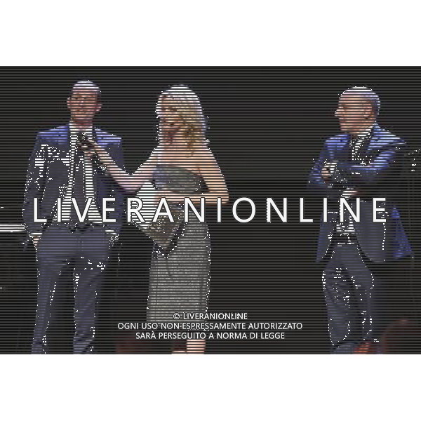 Gran Gala\' del Calcio AIC 2016 Milano - 30.01.2017 Nella Foto:Massimiliano Allegri,Federica Fontana,Giuseppe Marotta /Ph.Vitez-Ag. Aldo Liverani