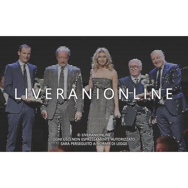 Gran Gala\' del Calcio AIC 2016 Milano - 30.01.2017 Nella Foto:Massimiliano Allegri, Renzo Ulivieri,Federica Fontana, Carlo Tavecchio,Giuseppe Marotta /Ph.Vitez-Ag. Aldo Liverani