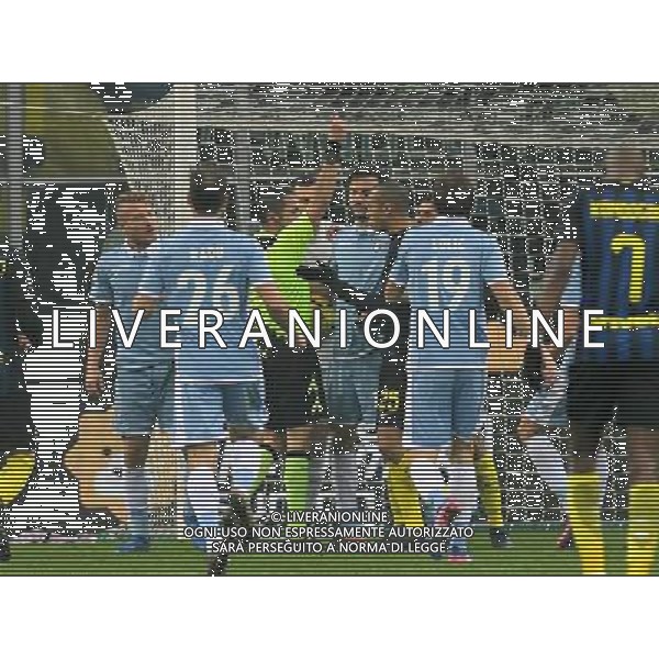Coppa Italia TIM Cup 2016/2017 Quarti di Finale Milano - 31.01.2017 Inter-Lazio Nella Foto:miranda espulso /Ph.Vitez-Ag. Aldo Liverani