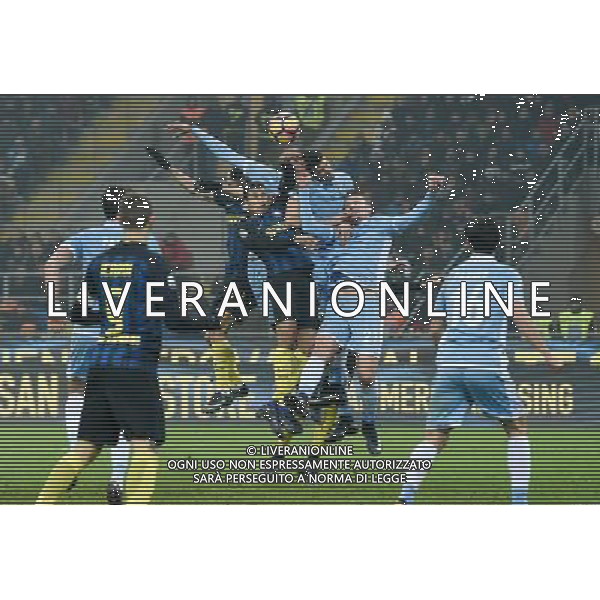 Coppa Italia TIM Cup 2016/2017 Quarti di Finale Milano - 31.01.2017 Inter-Lazio Nella Foto:contrasto nellâ€™area della lazio /Ph.Vitez-Ag. Aldo Liverani
