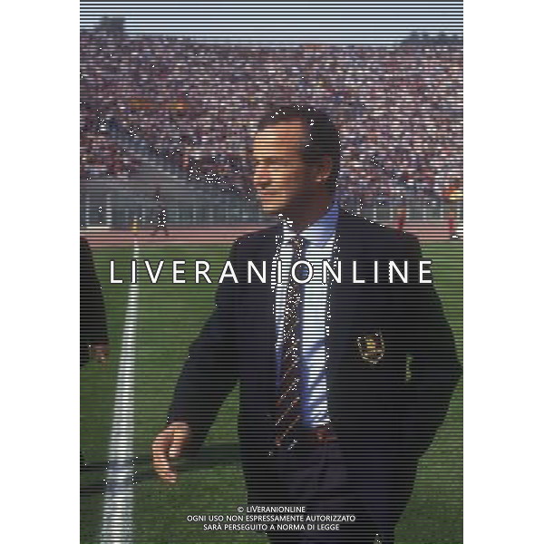 RETROSPETTIVA LUCIANO SPINOSI CALCIATORE E ALLENATORE NELLA FOTO LUCIANO SPINOSI ALLENATORE DELLA ROMA CALCIO AG ALDO LIVERANI SAS