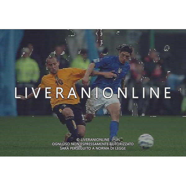 Milano 26/03/2005 Italia - Scozia qualificani mondiali 2006 nella foto mauro camoranesi e quashie ph luzzani/agenzia aldo liverani