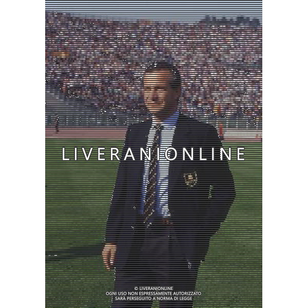 RETROSPETTIVA LUCIANO SPINOSI CALCIATORE E ALLENATORE NELLA FOTO LUCIANO SPINOSI ALLENATORE DELLA ROMA CALCIO AG ALDO LIVERANI SAS