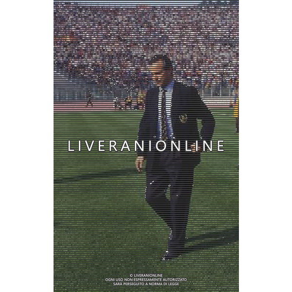 RETROSPETTIVA LUCIANO SPINOSI CALCIATORE E ALLENATORE NELLA FOTO LUCIANO SPINOSI ALLENATORE DELLA ROMA CALCIO AG ALDO LIVERANI SAS