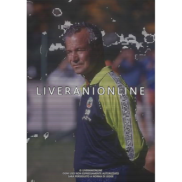 RETROSPETTIVA LUCIANO SPINOSI CALCIATORE E ALLENATORE NELLA FOTO LUCIANO SPINOSI ALLENATORE LECCE CALCIO AG ALDO LIVERANI SAS