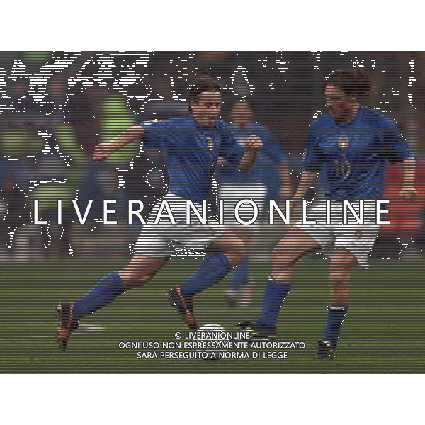 Milano 26/03/2005 Italia - Scozia qualificani mondiali 2006 nella foto francesco totti e cassano antonio ph luzzani/agenzia aldo liverani