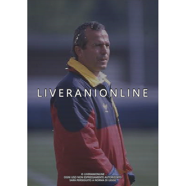 RETROSPETTIVA LUCIANO SPINOSI CALCIATORE E ALLENATORE NELLA FOTO LUCIANO SPINOSI ALLENATORE PRIMAVERA CALCIO ROMA AG ALDO LIVERANI SAS