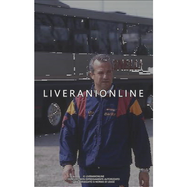 RETROSPETTIVA LUCIANO SPINOSI CALCIATORE E ALLENATORE NELLA FOTO LUCIANO SPINOSI ALLENATORE PRIMAVERA CALCIO ROMA AG ALDO LIVERANI SAS