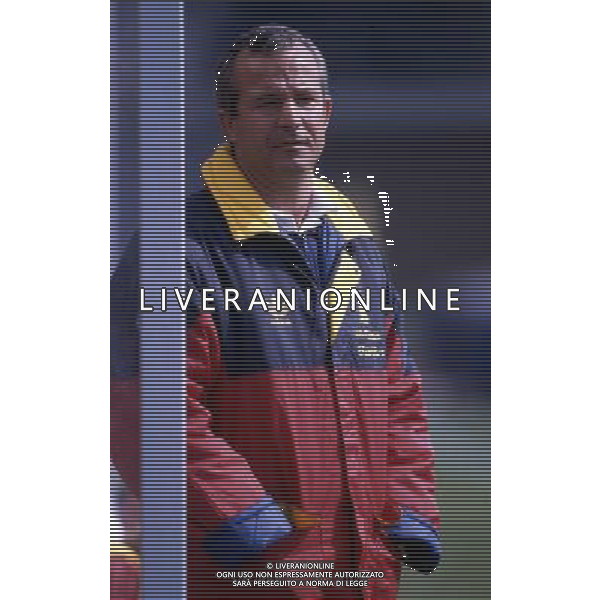 RETROSPETTIVA LUCIANO SPINOSI CALCIATORE E ALLENATORE NELLA FOTO LUCIANO SPINOSI ALLENATORE PRIMAVERA CALCIO ROMA AG ALDO LIVERANI SAS