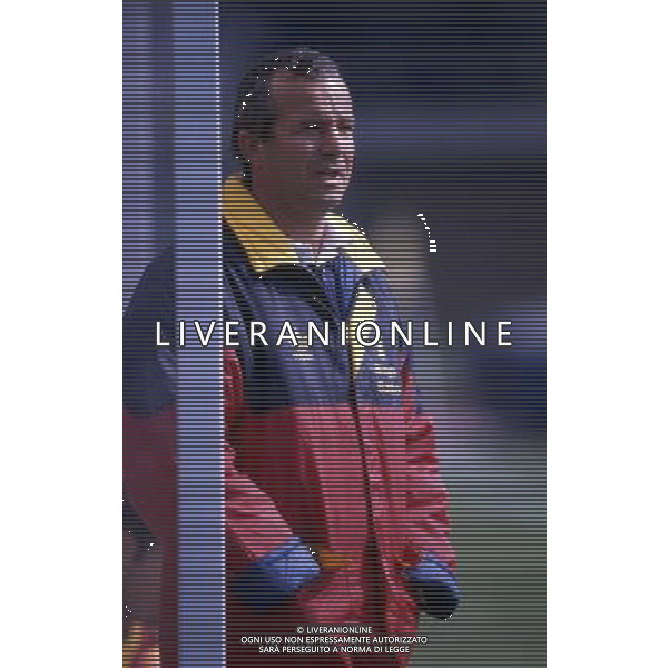 RETROSPETTIVA LUCIANO SPINOSI CALCIATORE E ALLENATORE NELLA FOTO LUCIANO SPINOSI ALLENATORE PRIMAVERA CALCIO ROMA AG ALDO LIVERANI SAS