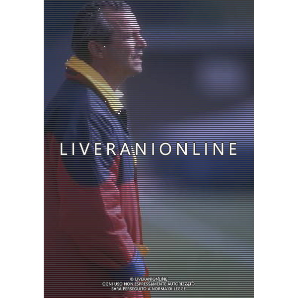 RETROSPETTIVA LUCIANO SPINOSI CALCIATORE E ALLENATORE NELLA FOTO LUCIANO SPINOSI ALLENATORE PRIMAVERA CALCIO ROMA AG ALDO LIVERANI SAS
