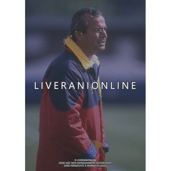 RETROSPETTIVA LUCIANO SPINOSI CALCIATORE E ALLENATORE NELLA FOTO LUCIANO SPINOSI ALLENATORE PRIMAVERA CALCIO ROMA AG ALDO LIVERANI SAS