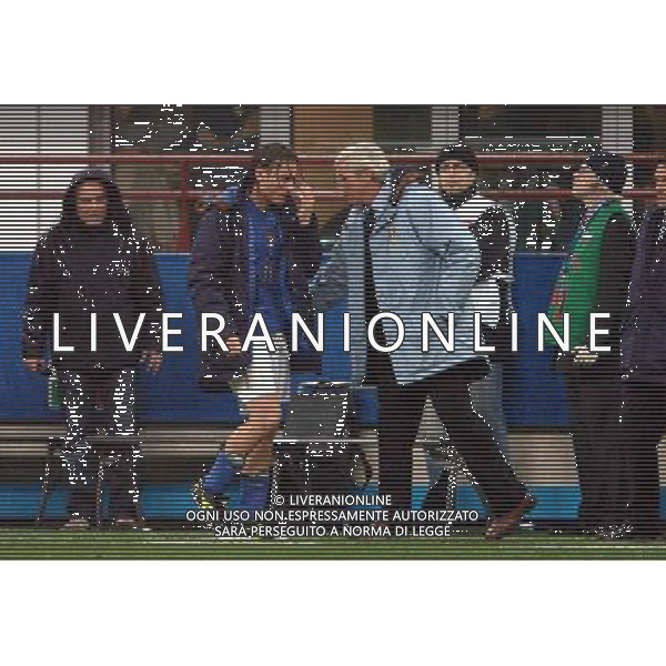 Milano 26/03/2005 Italia - Scozia qualificani mondiali 2006 nella foto la sostituzione di francesco totti con marcello lippi ph luzzani/agenzia aldo liverani