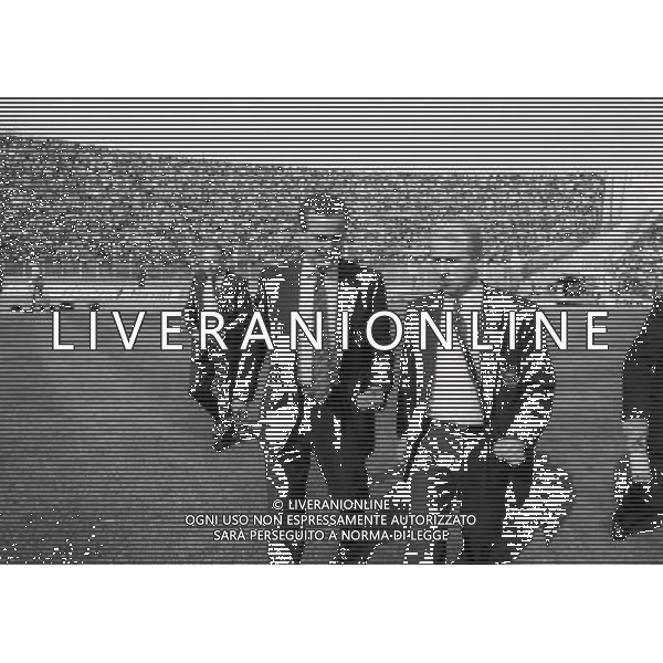 RETROSPETTIVA LUCIANO SPINOSI CALCIATORE E ALLENATORE NELLA FOTO LUCIANO SPINOSI CON GIOVANNI TRAPATTONI AG ALDO LIVERANI SAS