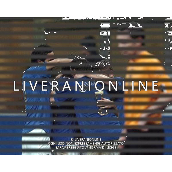 Milano 26/03/2005 Italia - Scozia qualificani mondiali 2006 nella foto esultanza dopo il secondo gol di andrea pirlo ph luzzani/agenzia aldo liverani