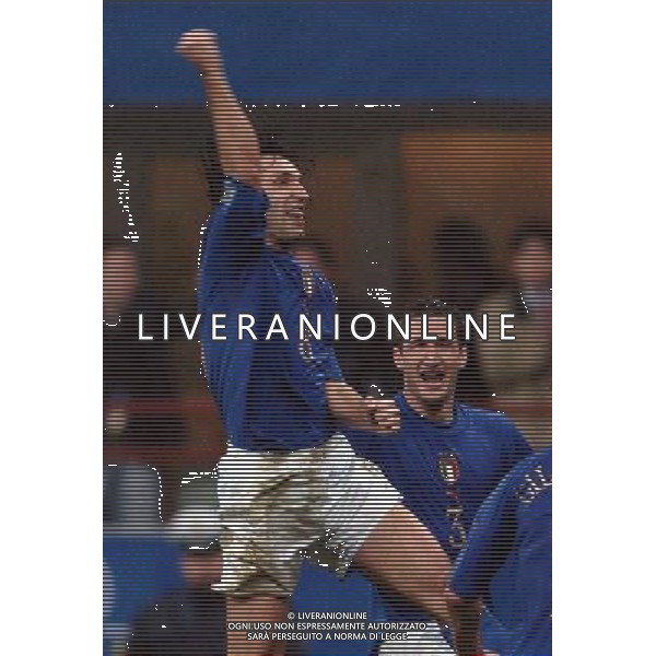 Milano 26/03/2005 Italia - Scozia qualificani mondiali 2006 nella foto esultanza dopo il secondo gol di andrea pirlo ph luzzani/agenzia aldo liverani