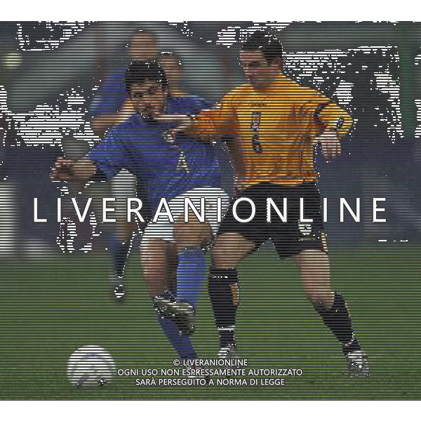 Milano 26/03/2005 Italia - Scozia qualificani mondiali 2006 nella foto gennaro gattuso e fergusson ph andry/agenzia aldo liverani