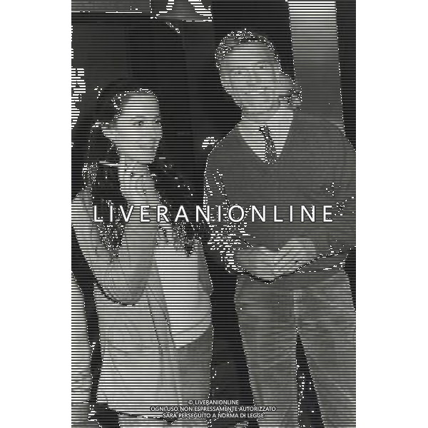Barbara d\'Urso, conduttrice televisiva e attrice italiana - Retrospettiva nella foto con Anthony Franciosa ©ARCHIVIO / AGENZIA ALDO LIVERANI SAS