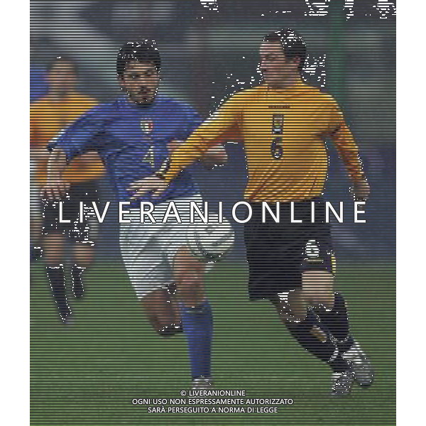 Milano 26 marzo 2005 Italia-Scozia qualificazione mondiali 2006 nella foto: Gattuso Gennaro Ivan e Ferguson foto Andry / Ag. Aldo Liverani