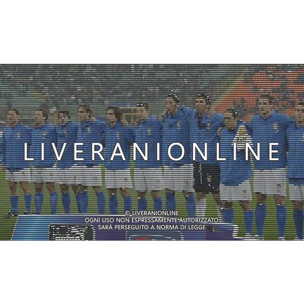 Milano 26 marzo 2005 Italia-Scozia qualificazione mondiali 2006 nella foto: Formazione Italia foto Andry / Ag. Aldo Liverani