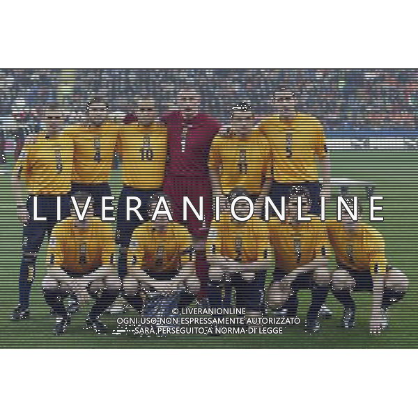 Milano 26 marzo 2005 Italia-Scozia qualificazione mondiali 2006 nella foto: Formazione Scozia foto Andry / Ag. Aldo Liverani