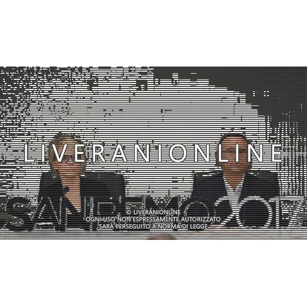 67Â° Festival di Sanremo della Canzone Italiana Sanremo (IM) - 06.02.2017 Conferenza Stampa iniziale Nella Foto:Carlo Conti, Maria De Filippi /Ph.Vitez-Ag. Aldo Liverani