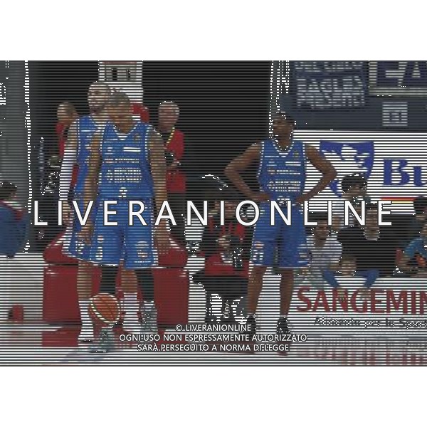 Basket Consultinvest Pesaro - Red October Cantu\' 05/02/2017 nella foto: delusione Cantu\' Â©Claudio Zamagni/Agenzia Aldo Liverani / AGENZIA ALDO LIVERANI SAS