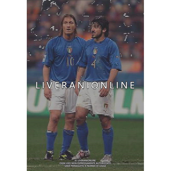 Milano 26-03-05 qualificazioni mondiali 2006 italia-scozia 2:0 nella foto gattuso e totti ph marco luzzani/ag aldo liverani s.a.s.