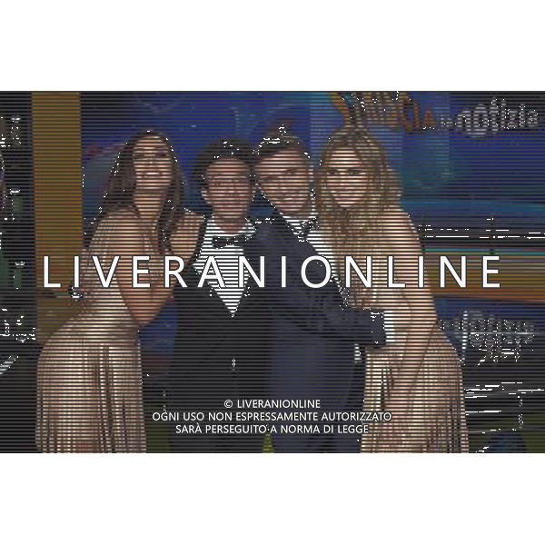 Cologno Monzese ( MI ) 06/02/2017 Mediaset - Photocall Striscia la Notizia Nella foto: Ludovica Frasca, Salvatore Ficarra, Valentino Picone e Irene Cioni PH Lauro Montagnini / AGENZIA ALDO LIVERANI SAS