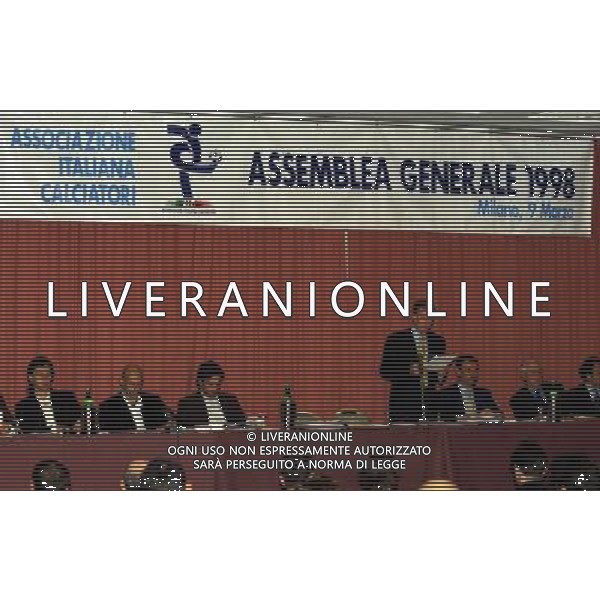 09-03-1998 HOTEL MICHELANGELO ASSEMBLEA NAZIONALE AIC NELLA FOTO SERGIO CAMPANA AG ALDO LIVERANI SAS