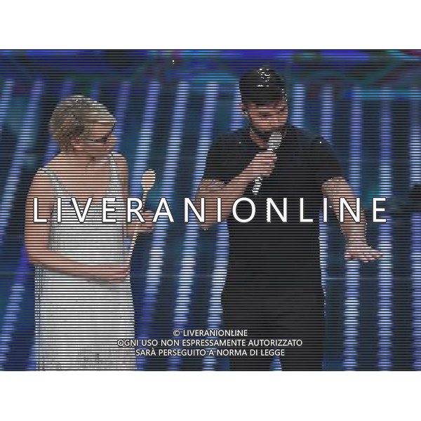 67Â° Festival di Sanremo della Canzone Italiana Sanremo (IM) - 07.02.2017 Prima Serata Nella Foto:Ricky Martin e Maria De Filippi /Ph.Vitez-Ag. Aldo Liverani
