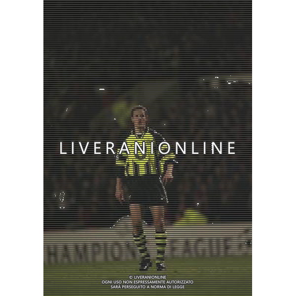 23-04-1997 SEMIFINALE DI CHAMPIONS LEAGUE MANCHESTER UNITED -BORUSSIA DORTMUND NELLA FOTO PAUL LAMBERT AG ALDO LIVERANI SAS