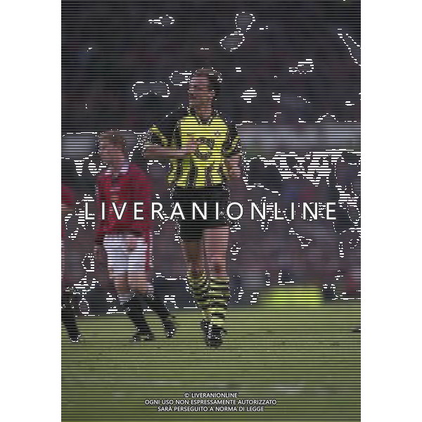 23-04-1997 SEMIFINALE DI CHAMPIONS LEAGUE MANCHESTER UNITED -BORUSSIA DORTMUND NELLA FOTO JURGEN KOHLER AG ALDO LIVERANI SAS