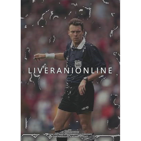 23-04-1997 SEMIFINALE DI CHAMPIONS LEAGUE MANCHESTER UNITED -BORUSSIA DORTMUND NELLA FOTO ARBITRO MEIER URS AG ALDO LIVERANI SAS
