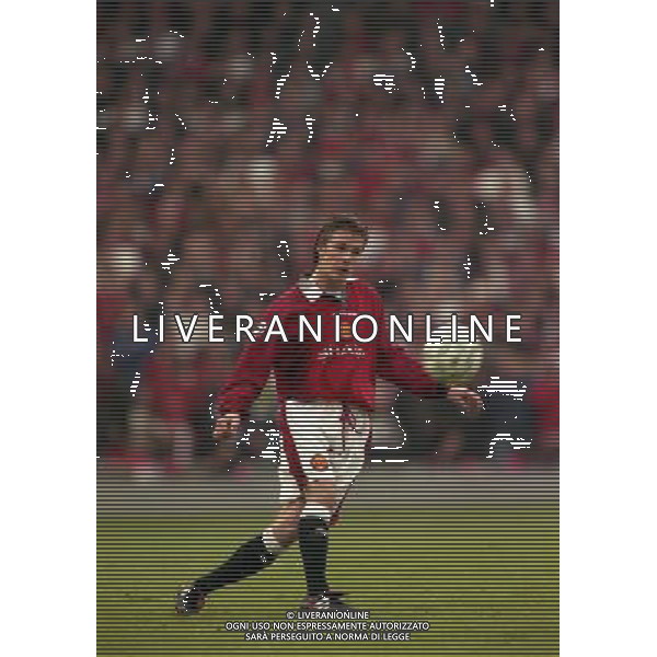 23-04-1997 SEMIFINALE DI CHAMPIONS LEAGUE MANCHESTER UNITED -BORUSSIA DORTMUND NELLA FOTO DAVID BECKHAM AG ALDO LIVERANI SAS