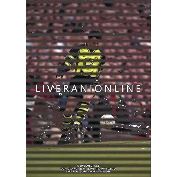 23-04-1997 SEMIFINALE DI CHAMPIONS LEAGUE MANCHESTER UNITED -BORUSSIA DORTMUND NELLA FOTO CHAPUISAT STEPHANE AG ALDO LIVERANI SAS