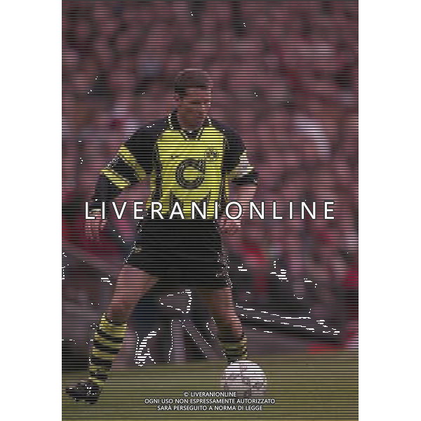 23-04-1997 SEMIFINALE DI CHAMPIONS LEAGUE MANCHESTER UNITED -BORUSSIA DORTMUND NELLA FOTO STEFAN REUTER AG ALDO LIVERANI SAS