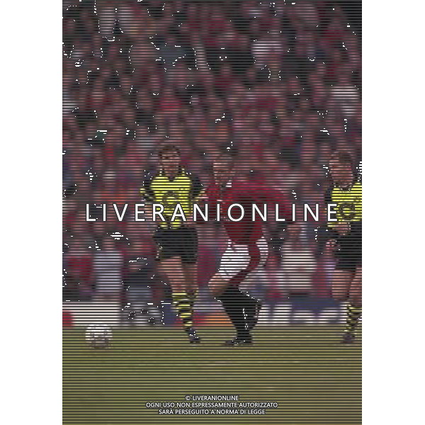 23-04-1997 SEMIFINALE DI CHAMPIONS LEAGUE MANCHESTER UNITED -BORUSSIA DORTMUND NELLA FOTO ERIC CANTONA AG ALDO LIVERANI SAS