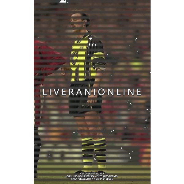 23-04-1997 SEMIFINALE DI CHAMPIONS LEAGUE MANCHESTER UNITED -BORUSSIA DORTMUND NELLA FOTO JURGEN KOELER AG ALDO LIVERANI SAS