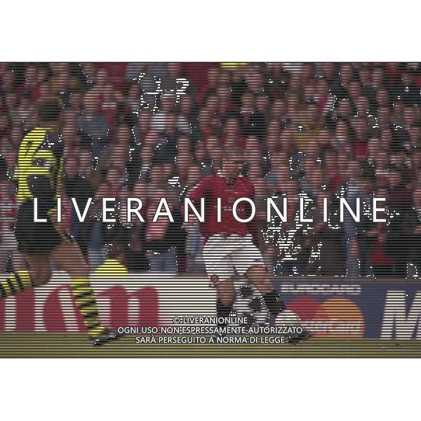 23-04-1997 SEMIFINALE DI CHAMPIONS LEAGUE MANCHESTER UNITED -BORUSSIA DORTMUND NELLA FOTO ERIC CANTONA AG ALDO LIVERANI SAS