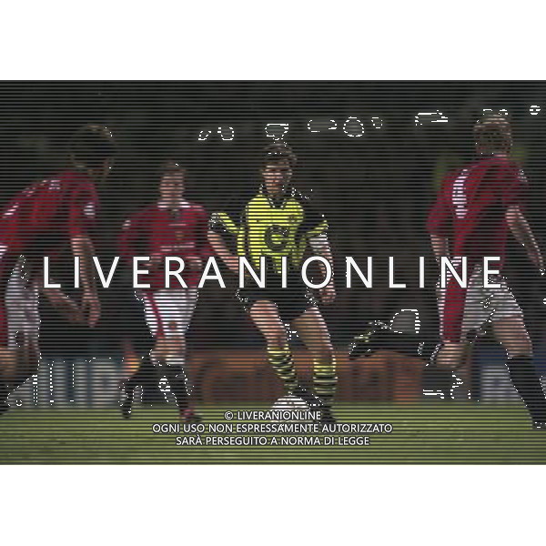 23-04-1997 SEMIFINALE DI CHAMPIONS LEAGUE MANCHESTER UNITED -BORUSSIA DORTMUND NELLA FOTO ANDREAS MOLLER AG ALDO LIVERANI SAS