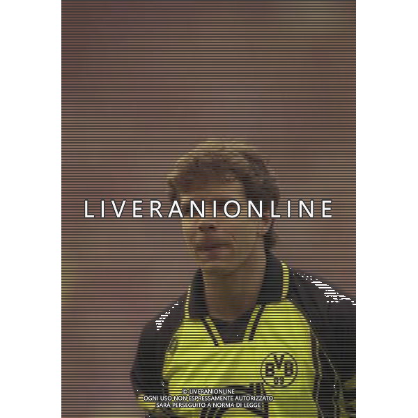 23-04-1997 SEMIFINALE DI CHAMPIONS LEAGUE MANCHESTER UNITED -BORUSSIA DORTMUND NELLA FOTO ANDREAS MOLLER AG ALDO LIVERANI SAS