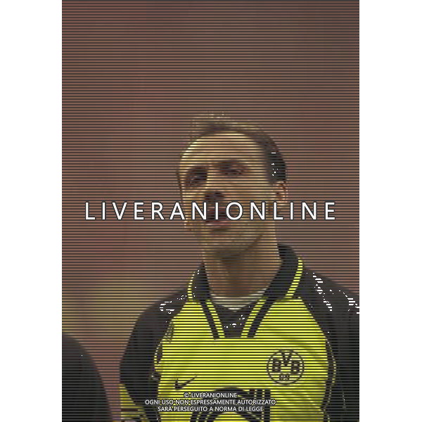 23-04-1997 SEMIFINALE DI CHAMPIONS LEAGUE MANCHESTER UNITED -BORUSSIA DORTMUND NELLA FOTO JURGEN KOHLER AG ALDO LIVERANI SAS
