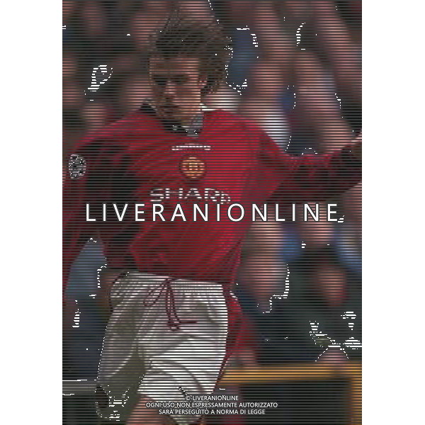 23-04-1997 SEMIFINALE DI CHAMPIONS LEAGUE MANCHESTER UNITED -BORUSSIA DORTMUND NELLA FOTO DAVID BECKHAM AG ALDO LIVERANI SAS