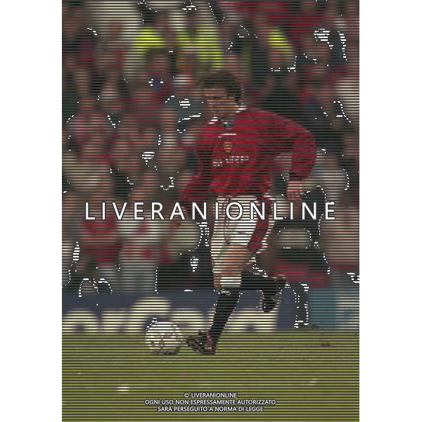 23-04-1997 SEMIFINALE DI CHAMPIONS LEAGUE MANCHESTER UNITED -BORUSSIA DORTMUND NELLA FOTO DAVID BECKHAM AG ALDO LIVERANI SAS