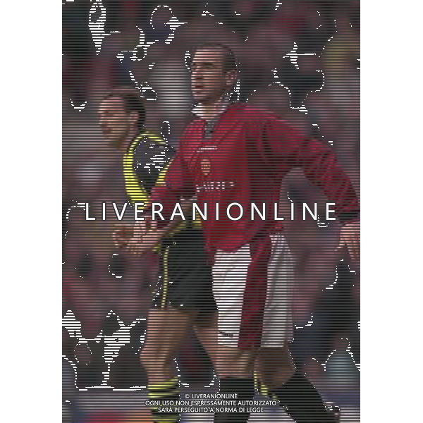 23-04-1997 SEMIFINALE DI CHAMPIONS LEAGUE MANCHESTER UNITED -BORUSSIA DORTMUND NELLA FOTO ERIC CANTONA AG ALDO LIVERANI SAS