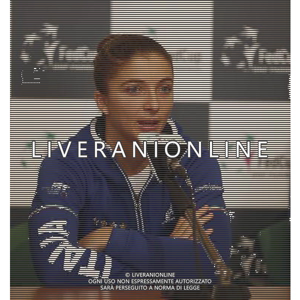 Fed Cup 2017 by BNP Paribas Italia - Slovacchia Cerimonia di sorteggio 10/02/2017 nella foto: SARA ERRANI Â©Claudio Zamagni/Agenzia Aldo Liverani SARA ERRANI during official draw ceremony ahead of the FED CUP by BNP Paribas World Group II between ITALY and SLOVAKIA at Sala Randi ForlÃ¬ City Hall on February 10th 2017 Italy. Photo credit by CLAUDIO ZAMAGNI/ALDO LIVERANI PHOTO AGENCY / AGENZIA ALDO LIVERANI SAS